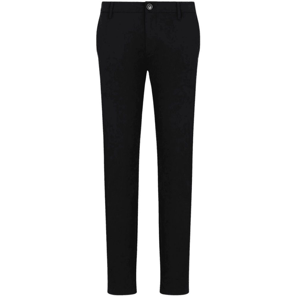 Slim Fit Black Golf Chino Pants