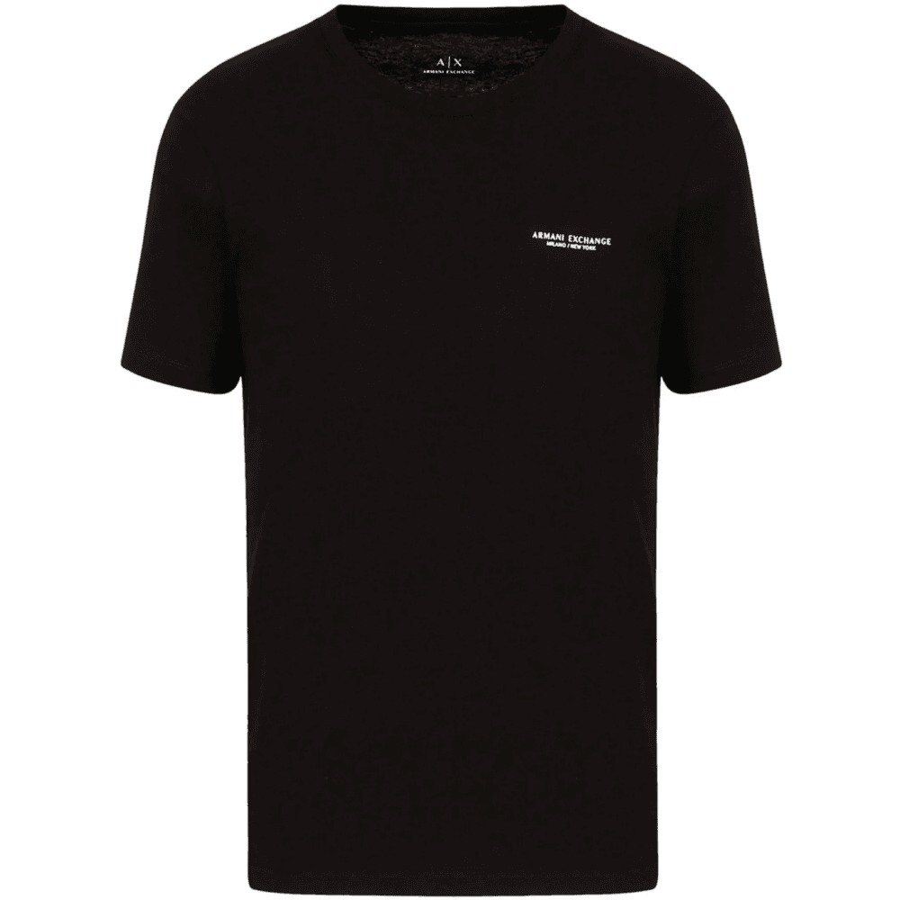 Cotton Milano Print Black T-Shirt