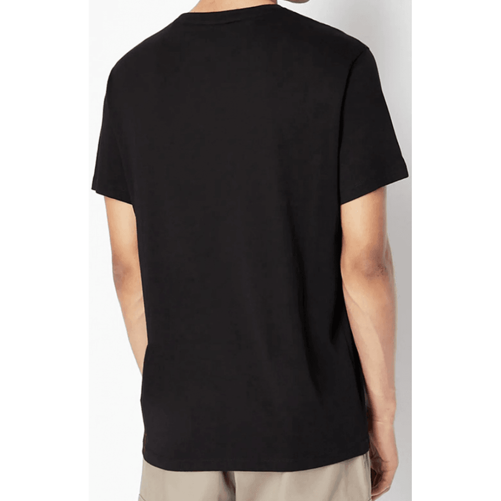 Cotton Milano Print Black T-Shirt