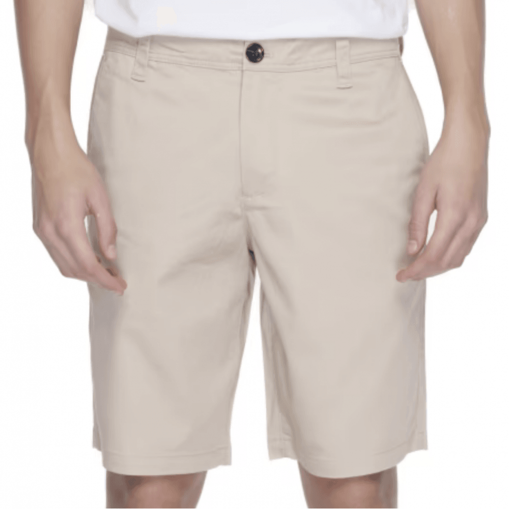 Cotton Cream Chino Shorts