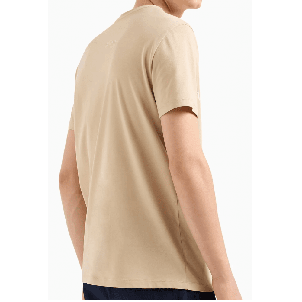 Cotton Milano/New York Logo Beige T-Shirt