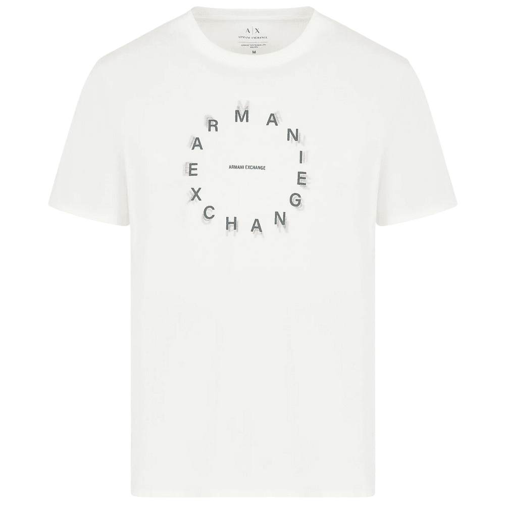 Regular Fit Shadow Logo White T-Shirt