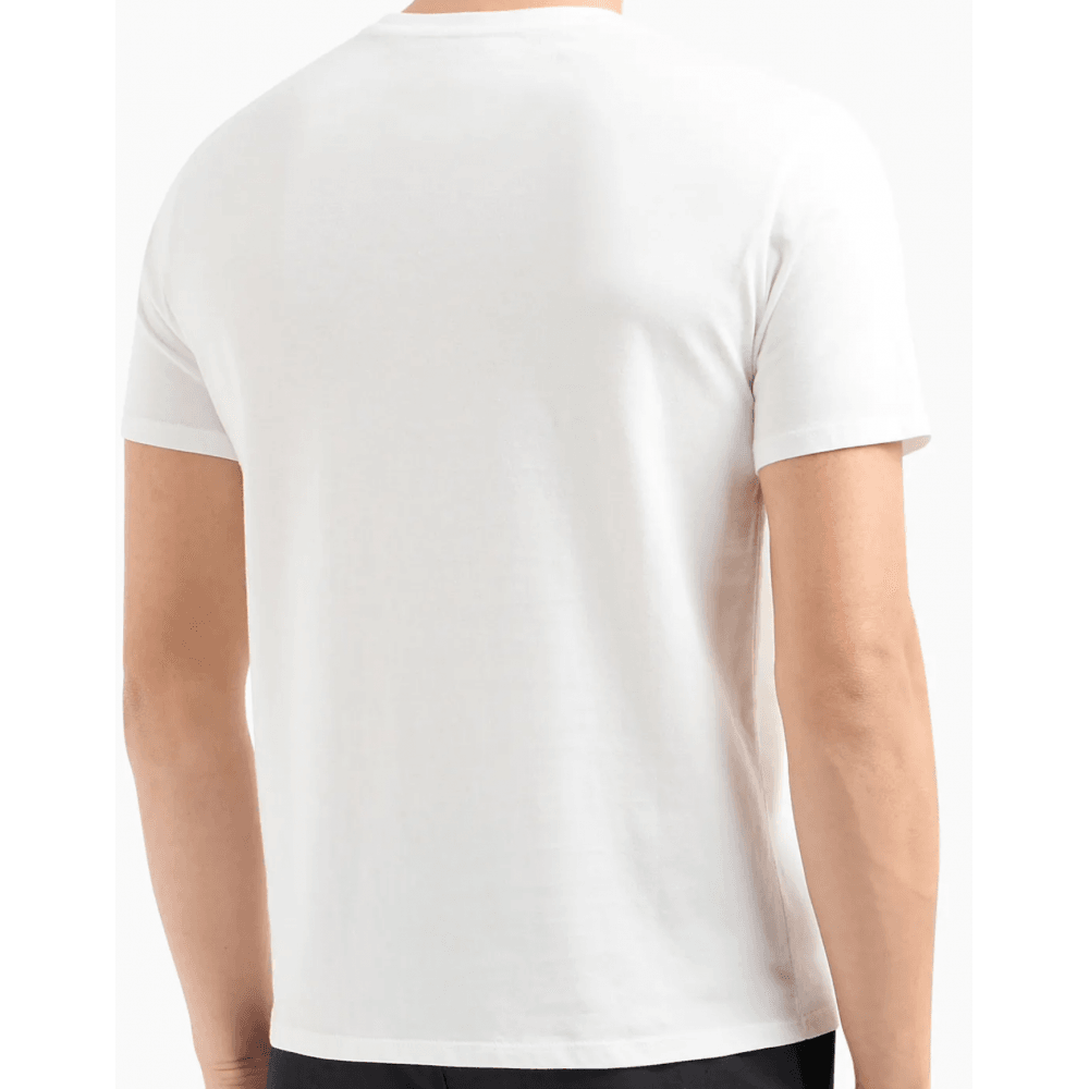 Regular Fit Shadow Logo White T-Shirt