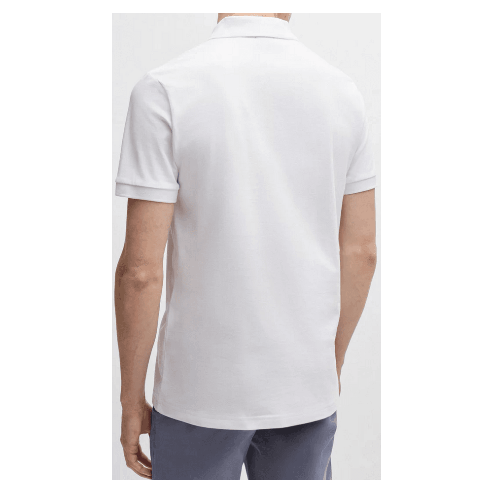 Passenger Embroidered Logo White Polo Shirt