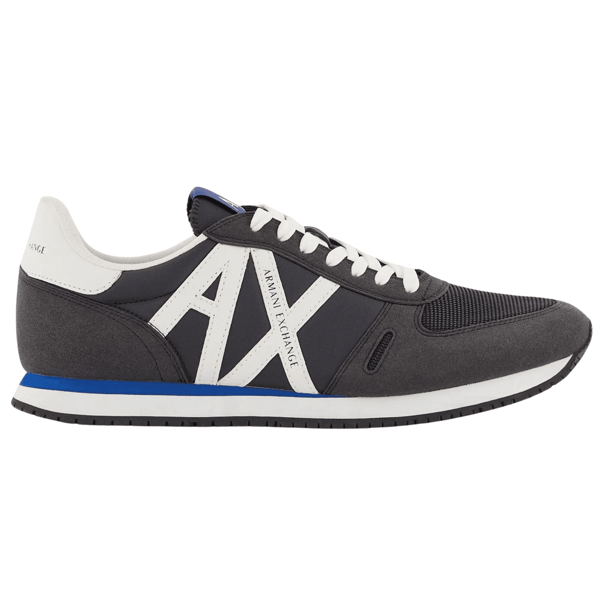Eco Suede Mesh Navy Trainer