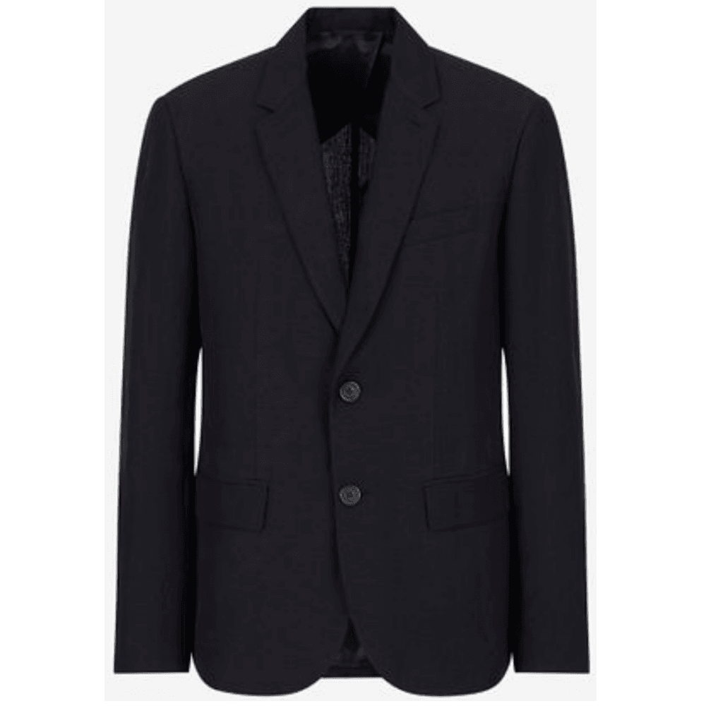 Cotton Navy Linen Blazer