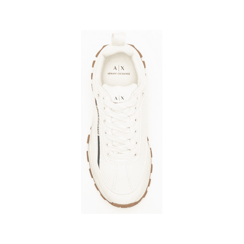 Chunky Sole Mesh/Suede Cream Trainer