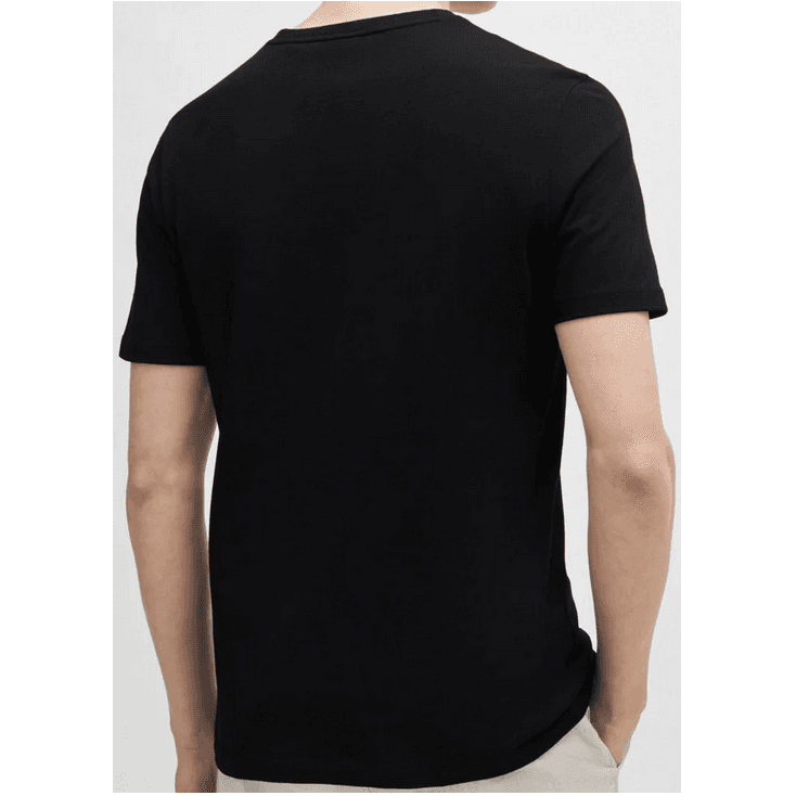 Tales Cotton Relaxed Fit Black T-Shirt