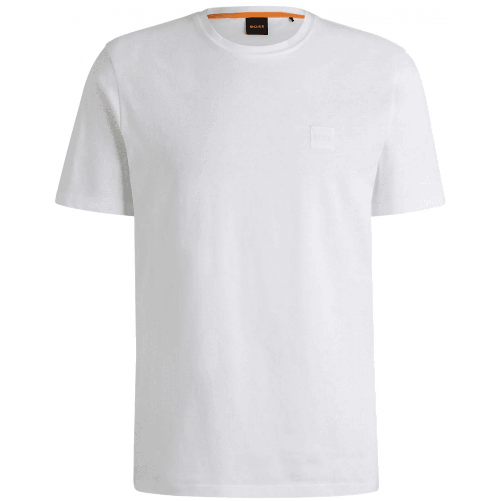 Tales Cotton Relaxed Fit White T-Shirt
