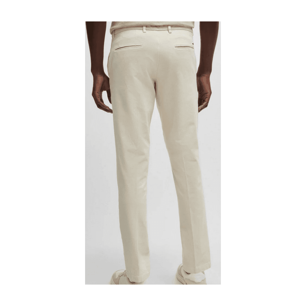 Kaito1 Slim Fit Beige Chino Trousers