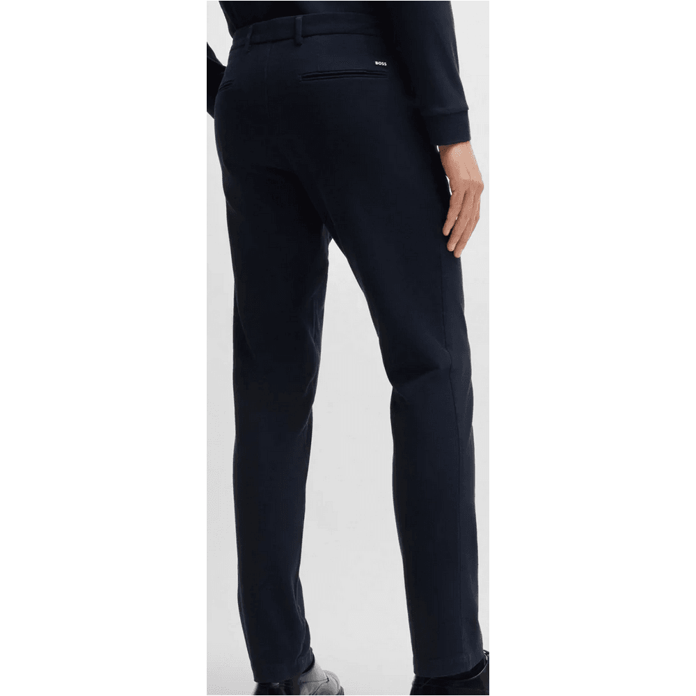 Kaito1 Slim Fit Navy Chino Trousers