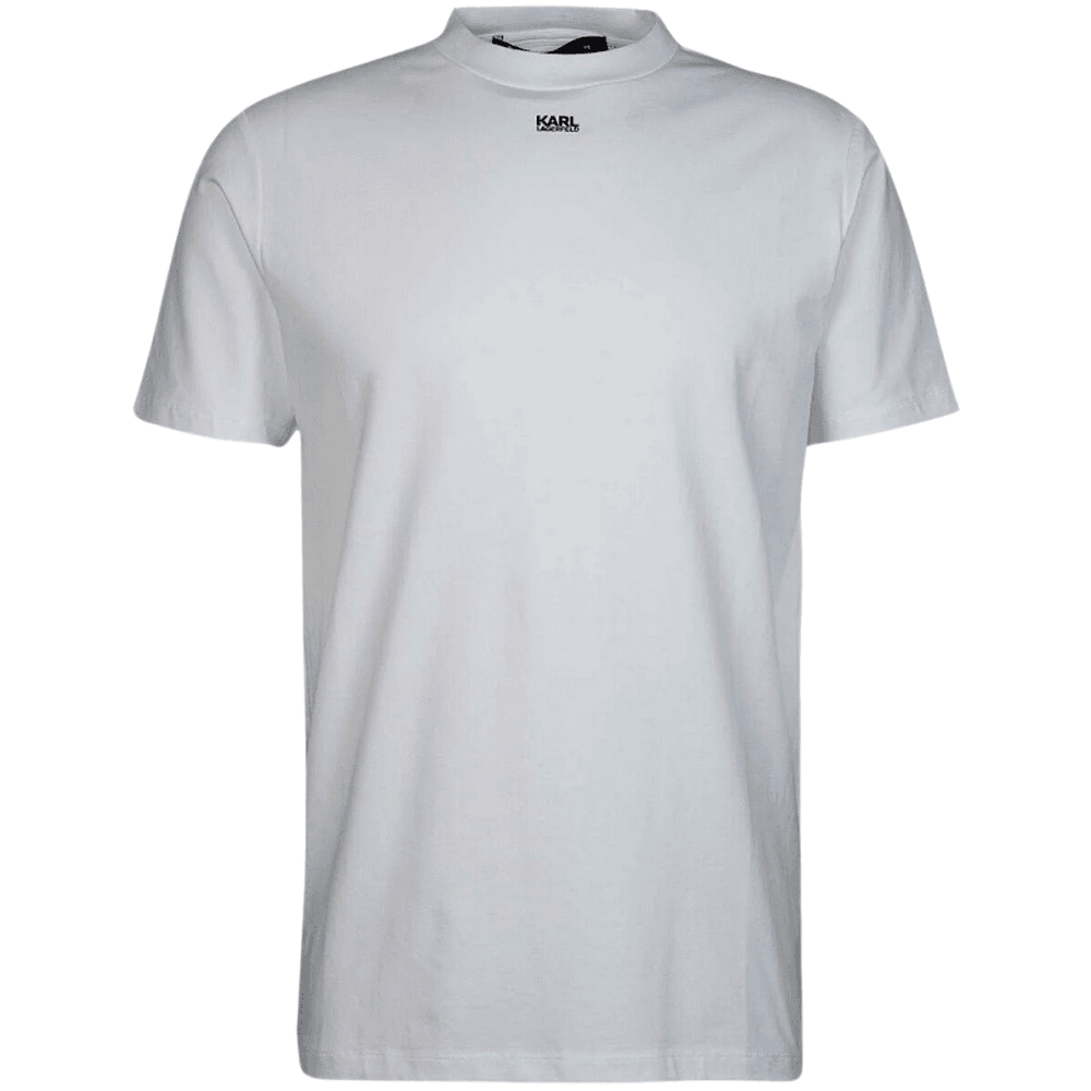 Cotton Print Logo White T-Shirt