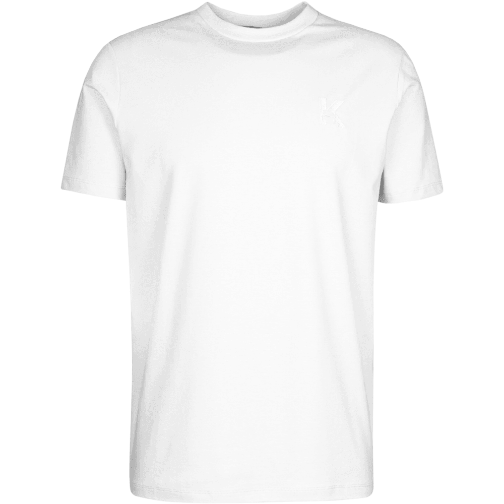 Cotton Embroidered Logo White T-Shirt