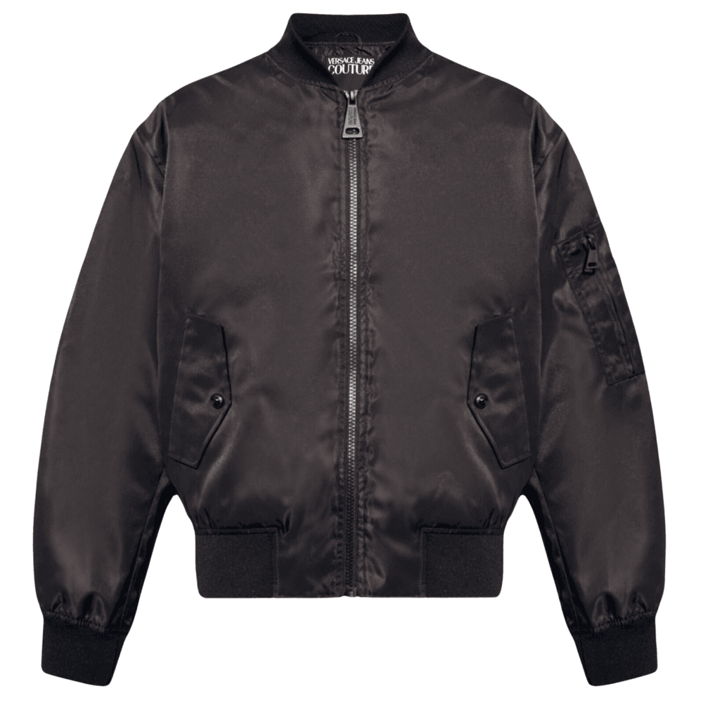 Baroque Logo Black/White Bomber Jacket