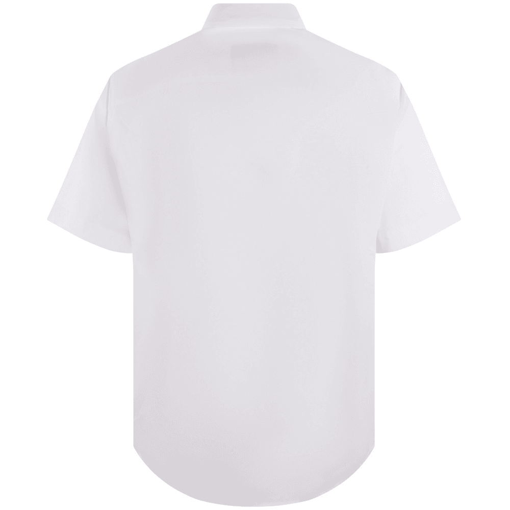 Printed Logo White Short Sleeve Shirt