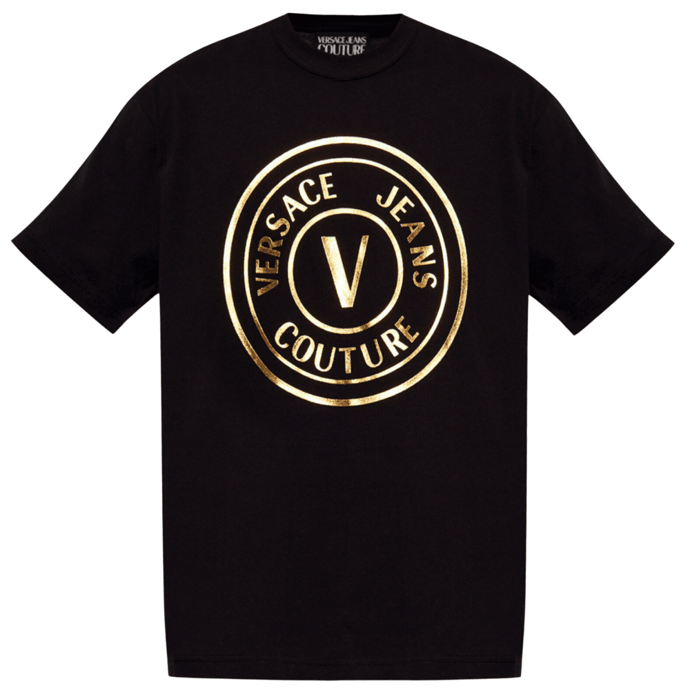 V-Emblem Logo Black/Gold T-Shirt