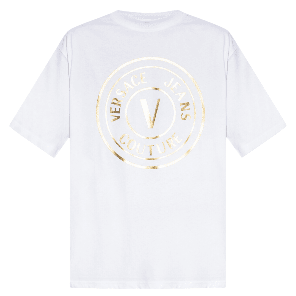 V-Emblem Logo White/Gold T-Shirt