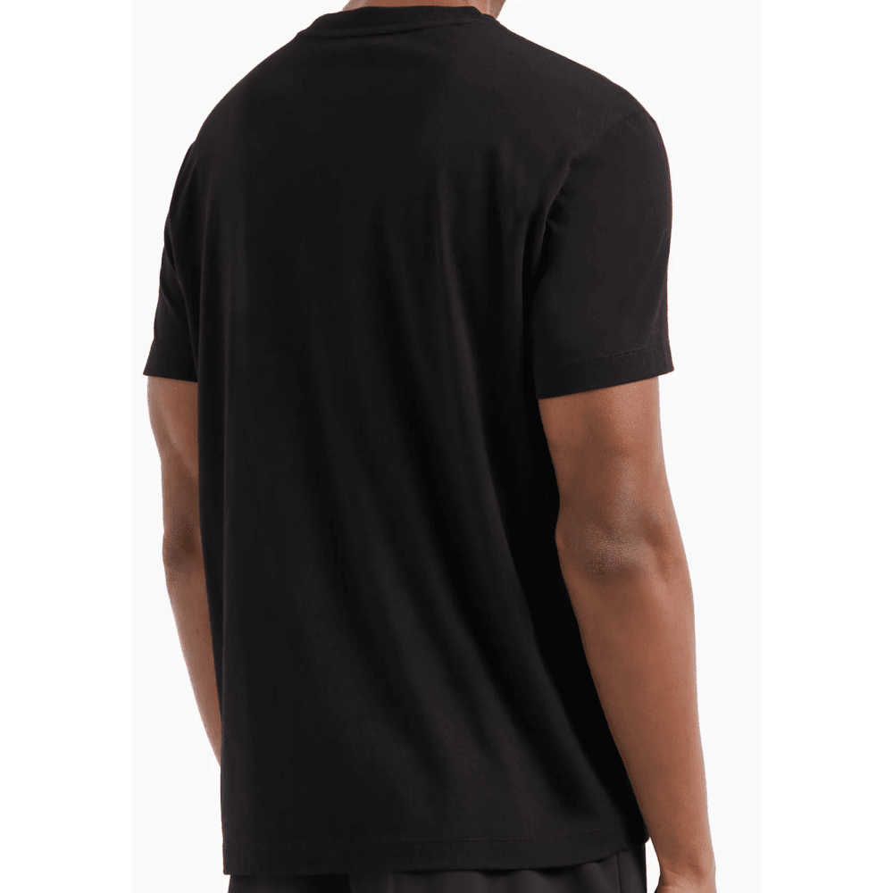 Gold Plaque Logo Black T-Shirt