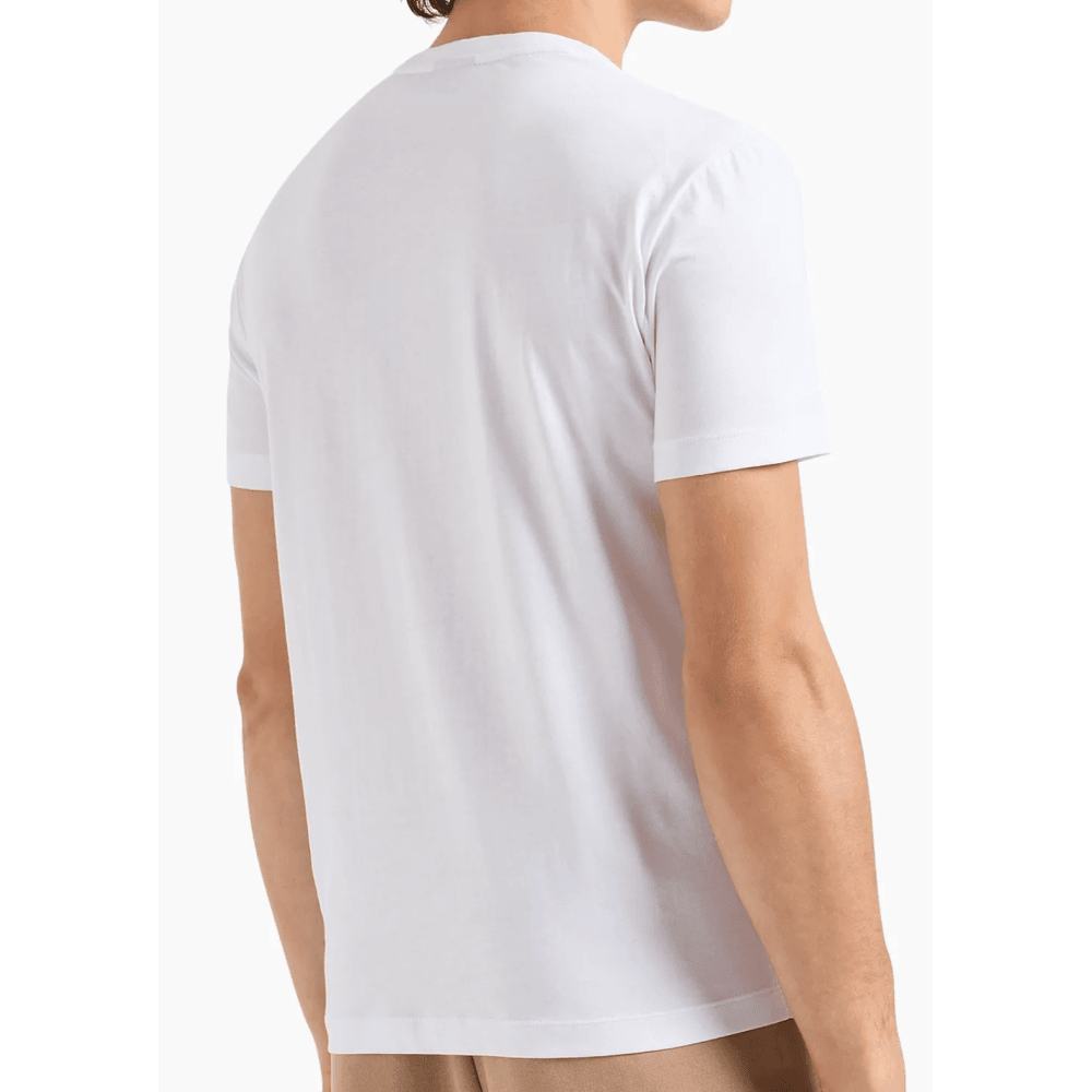 Gold Graphic Logo White T-Shirt