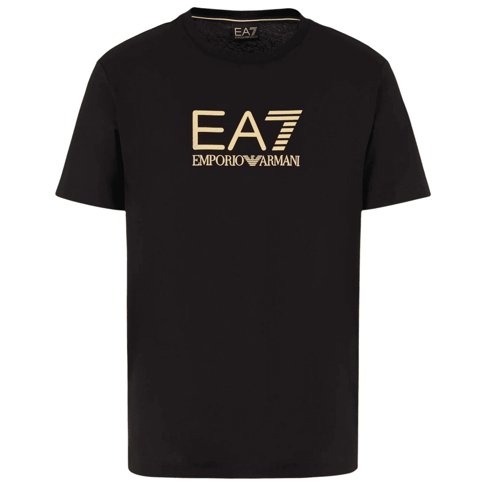 Gold Graphic Logo Black T-Shirt