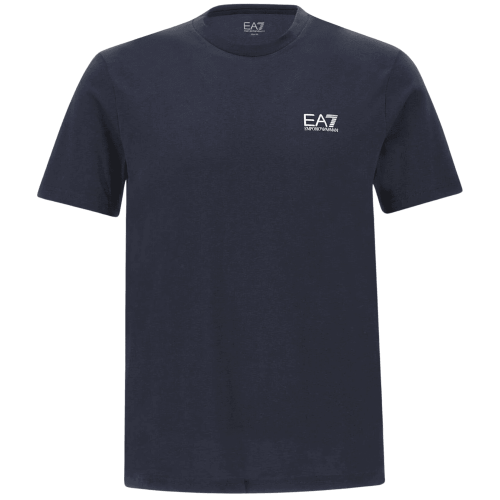 Cotton Basic Logo Deep Blue T-Shirt