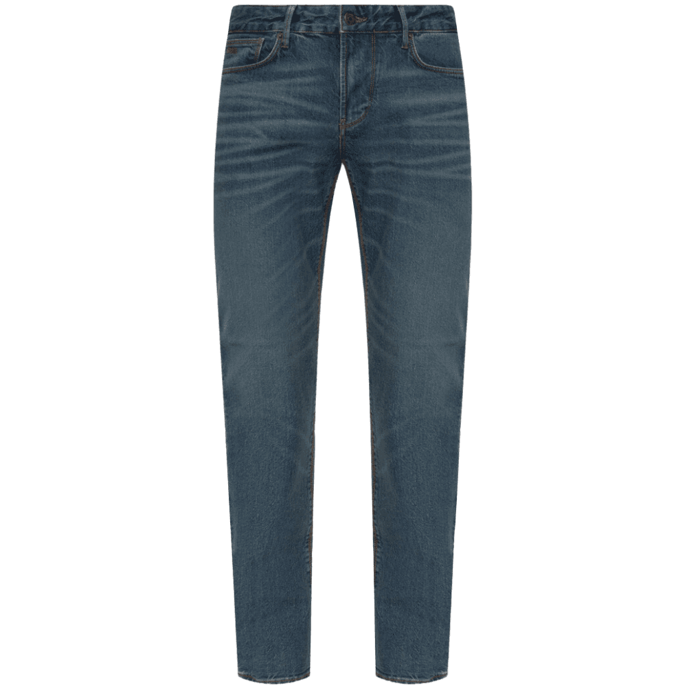 J06 Slim Fit Washed Dark Blue Denim Jeans