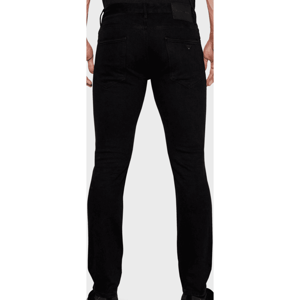 J06 Slim Fit Washed Black Jeans
