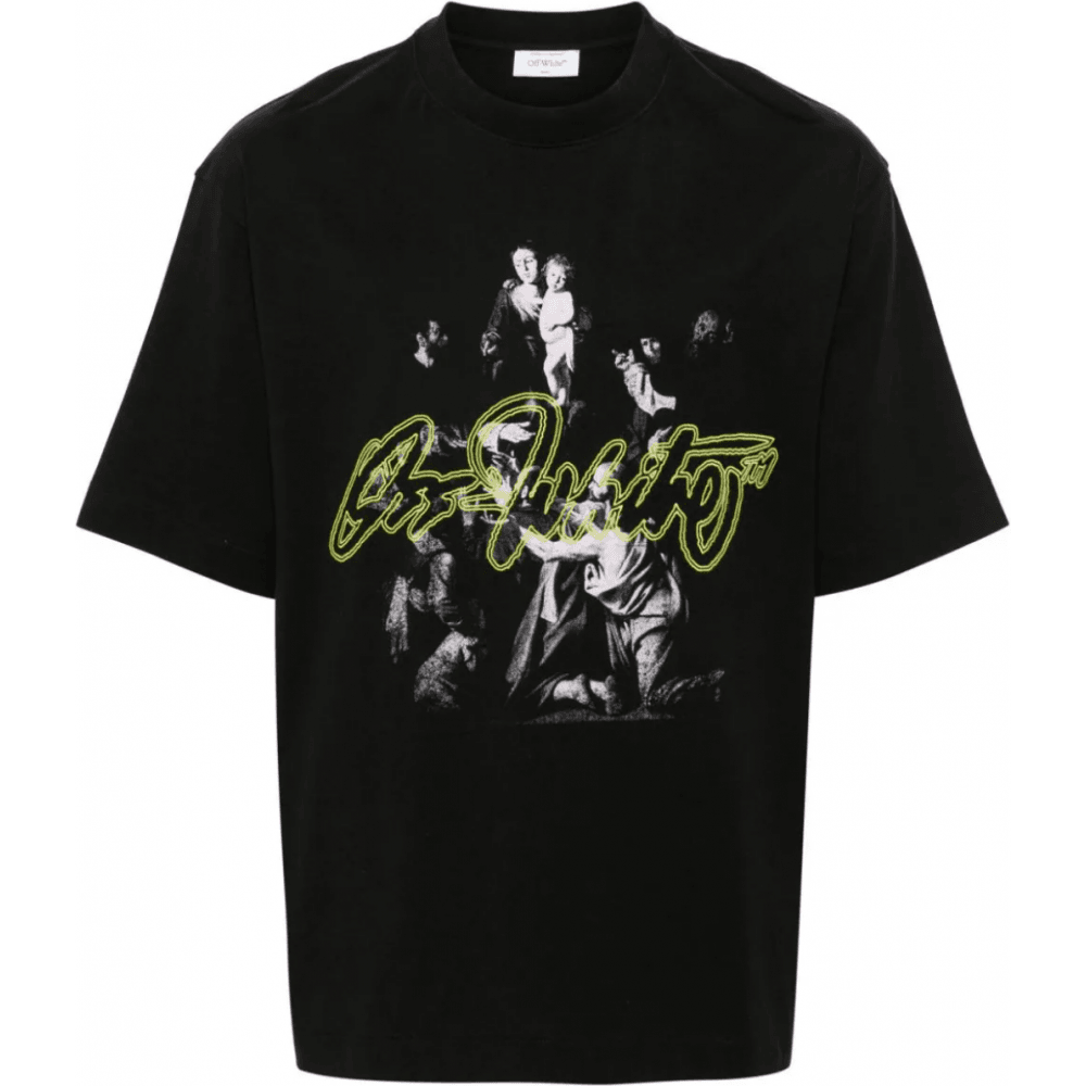 Script Mary Logo Black T-Shirt