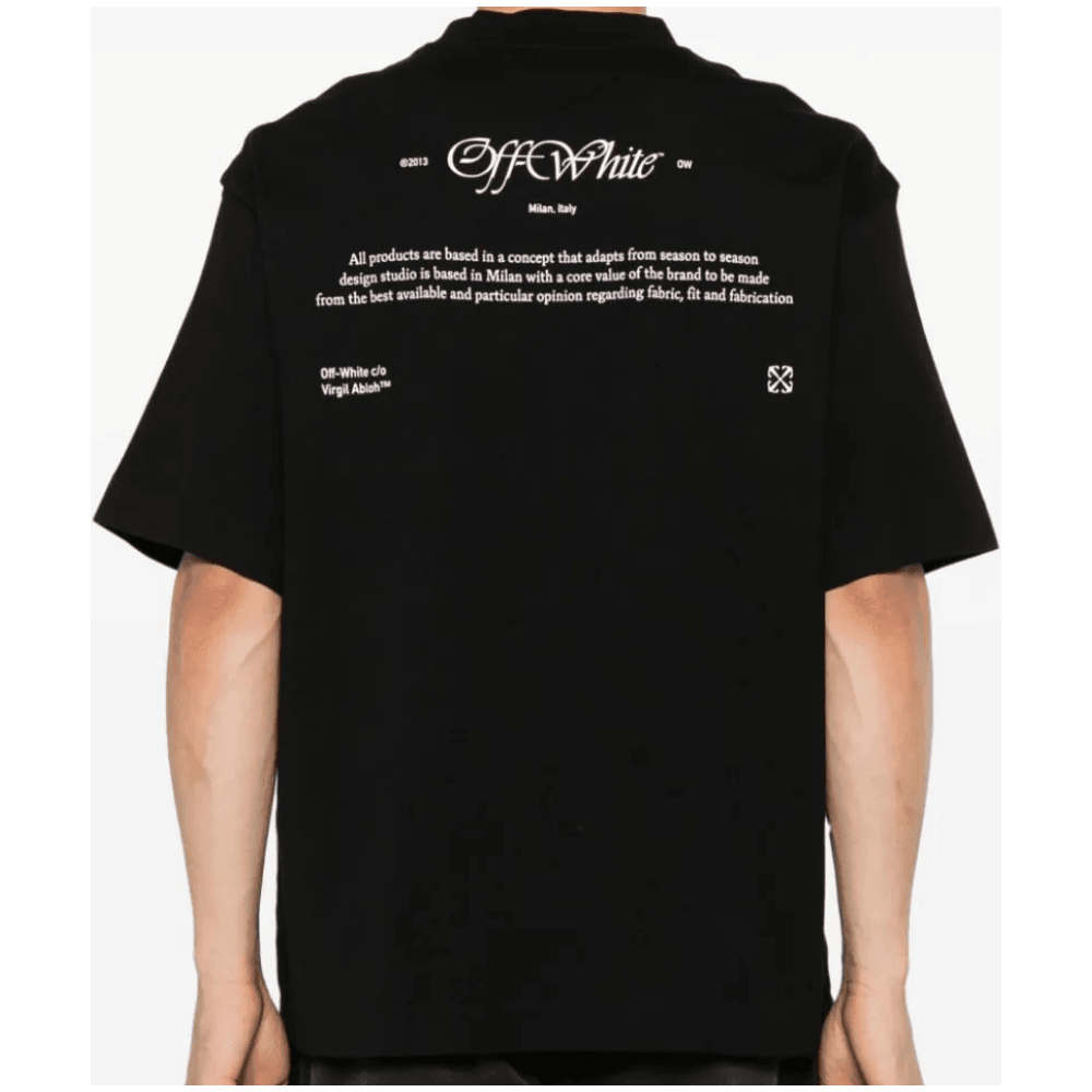 Script Mary Logo Black T-Shirt