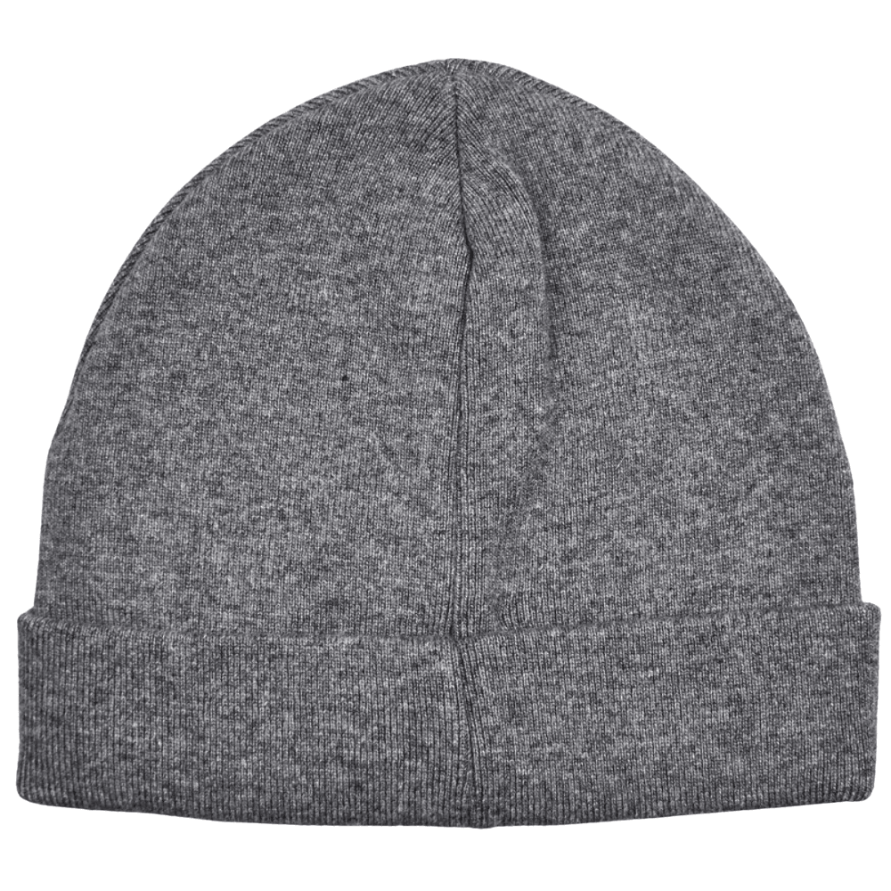 Patch Logo Grey Beanie Hat