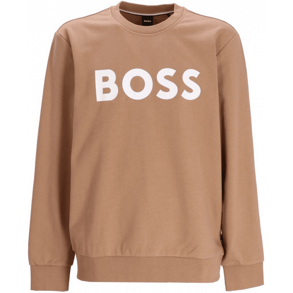 Soleri 02 Logo Print Brown Sweatshirt