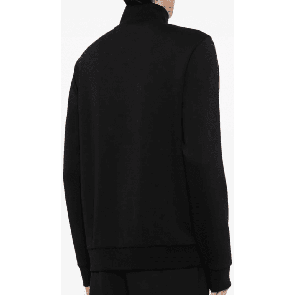 C-Stimmann Quarter Zip Funnel Neck Black Sweatshirt