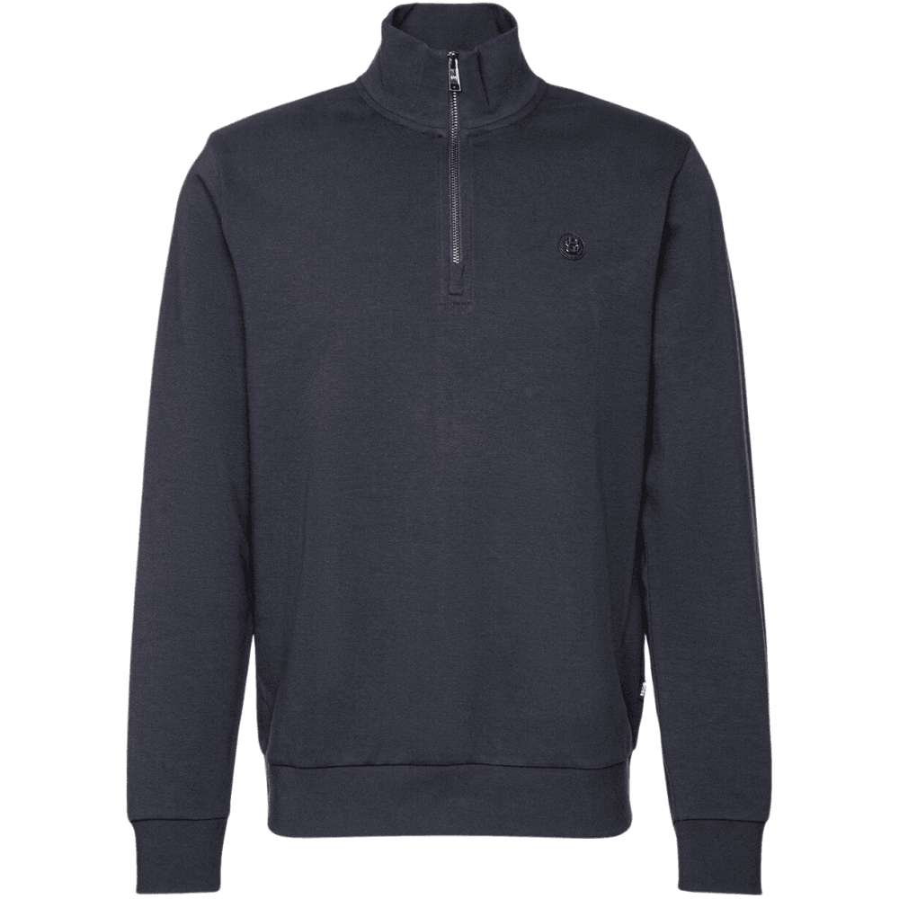 C-Stimmann Quarter Zip Funnel Neck Navy Sweatshirt