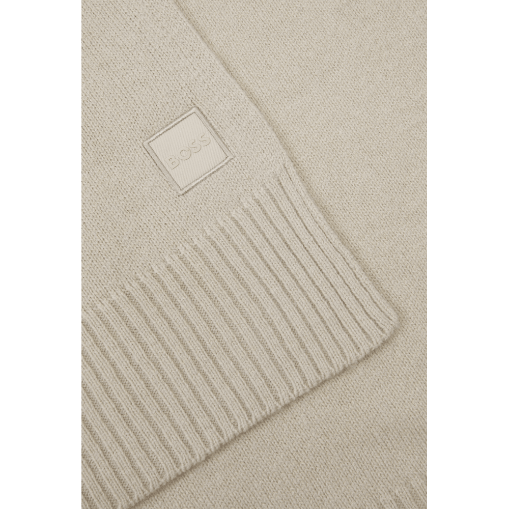 Akalo_R Patch Logo Beige Scarf