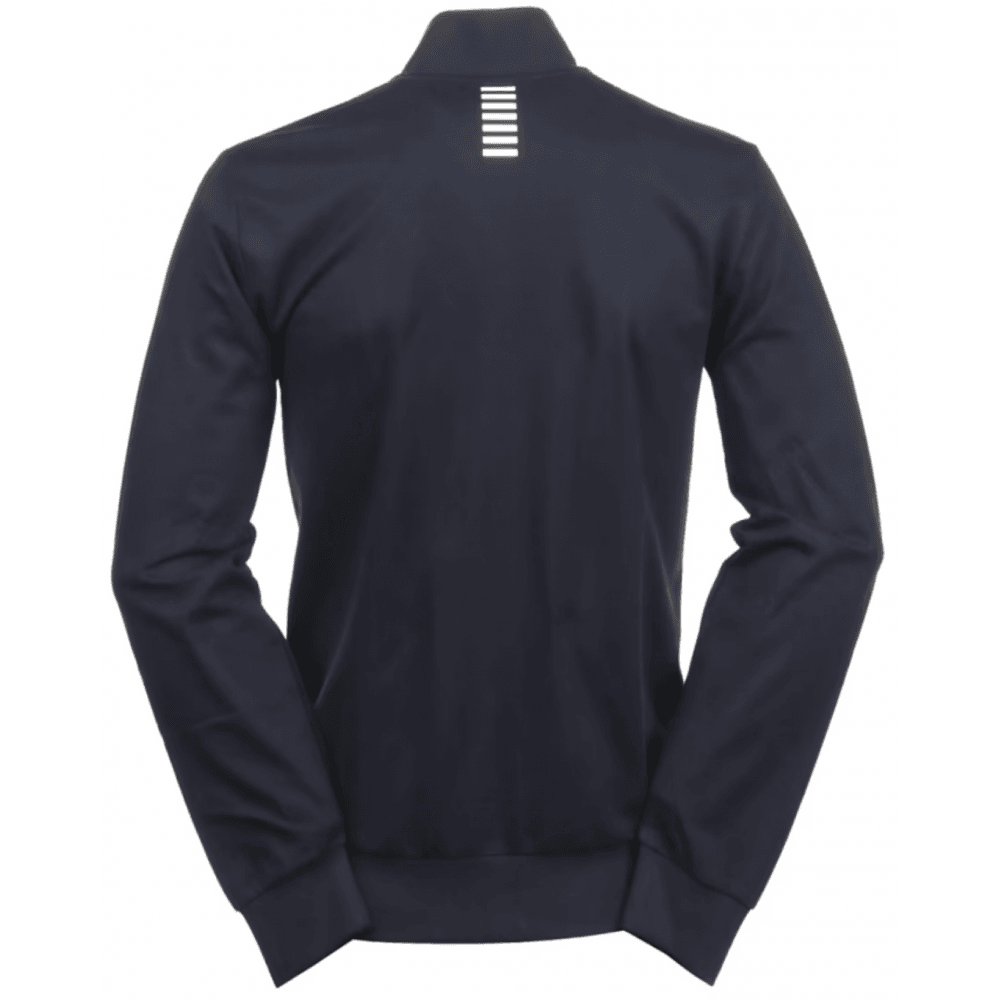 Full Zip Funnel Neck Navy Sweatshirt