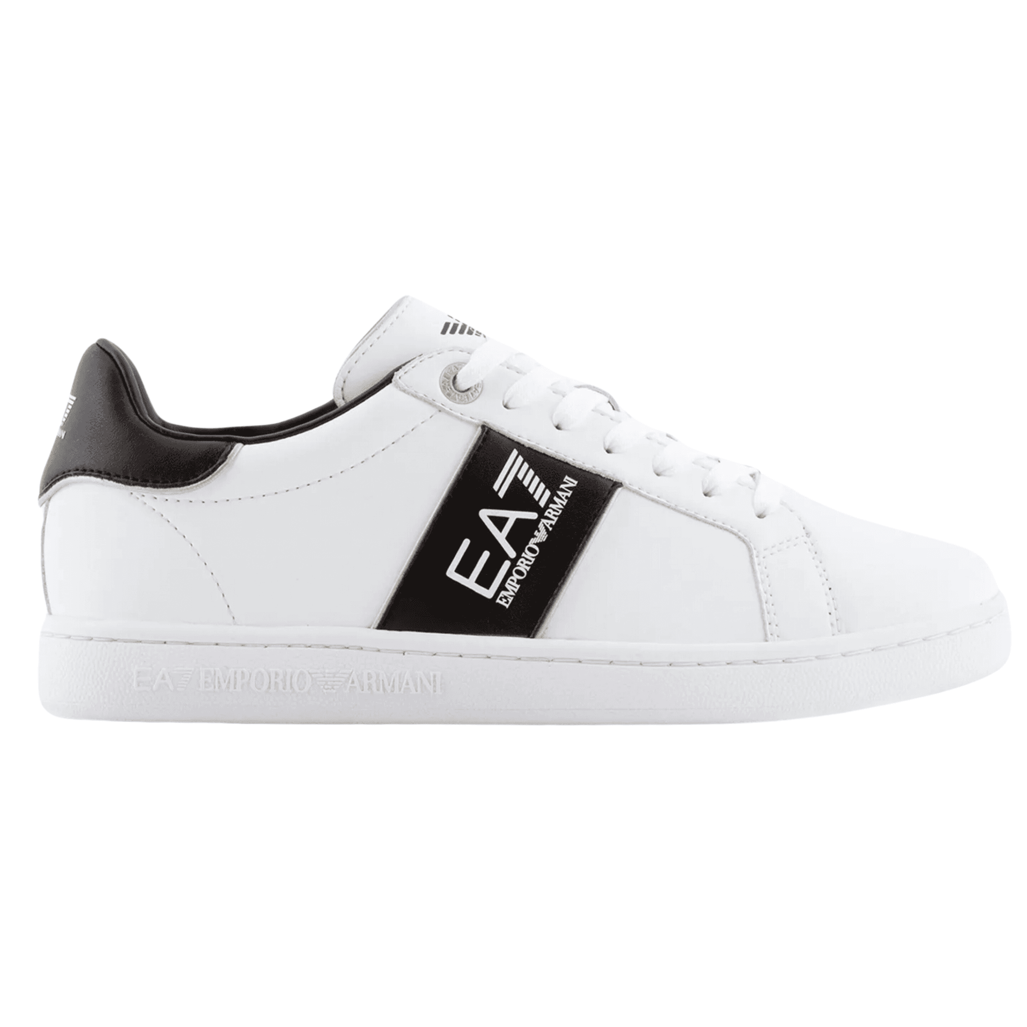 Lace Up White Leather Trainer