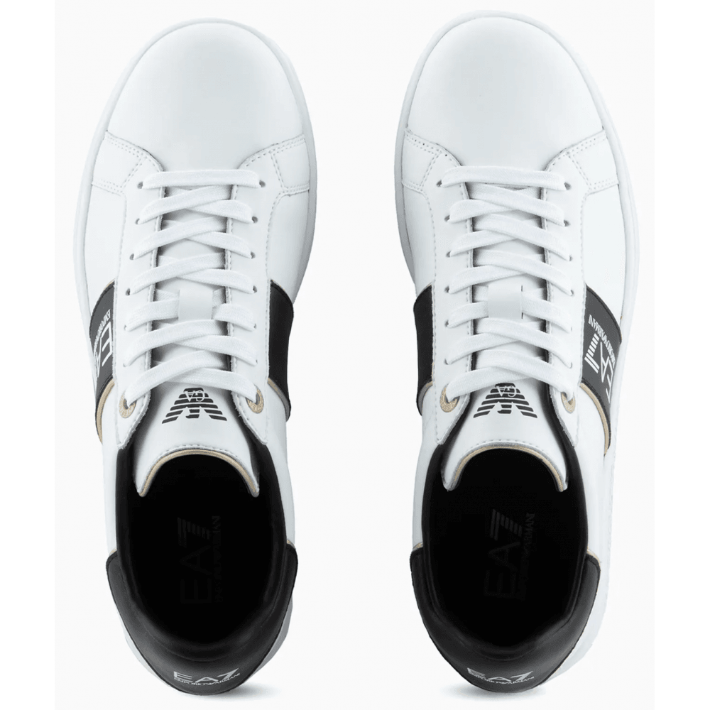 Lace Up White Leather Trainer
