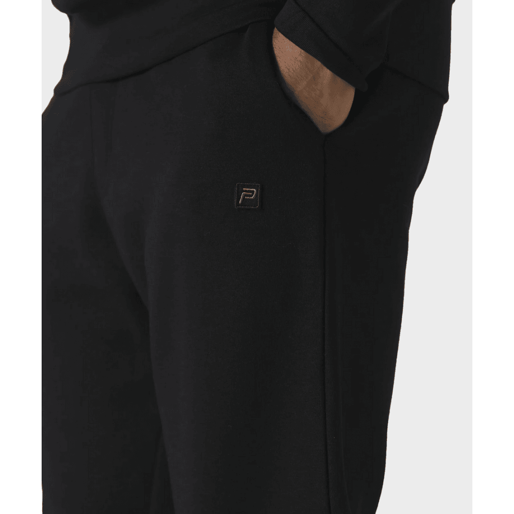 Donlon Notver Slim Fit Hooded Black Tracksuit