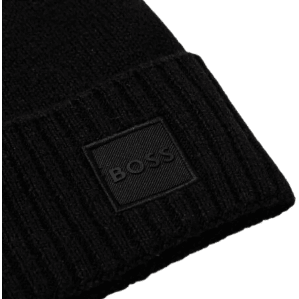 Akaio_R Black Beanie Hat