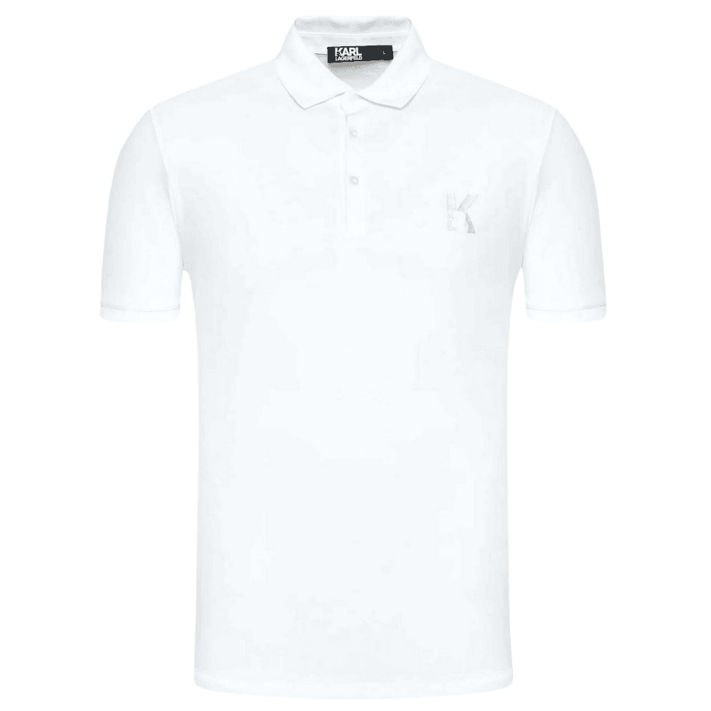 Cotton Embroidered Logo White Polo Shirt
