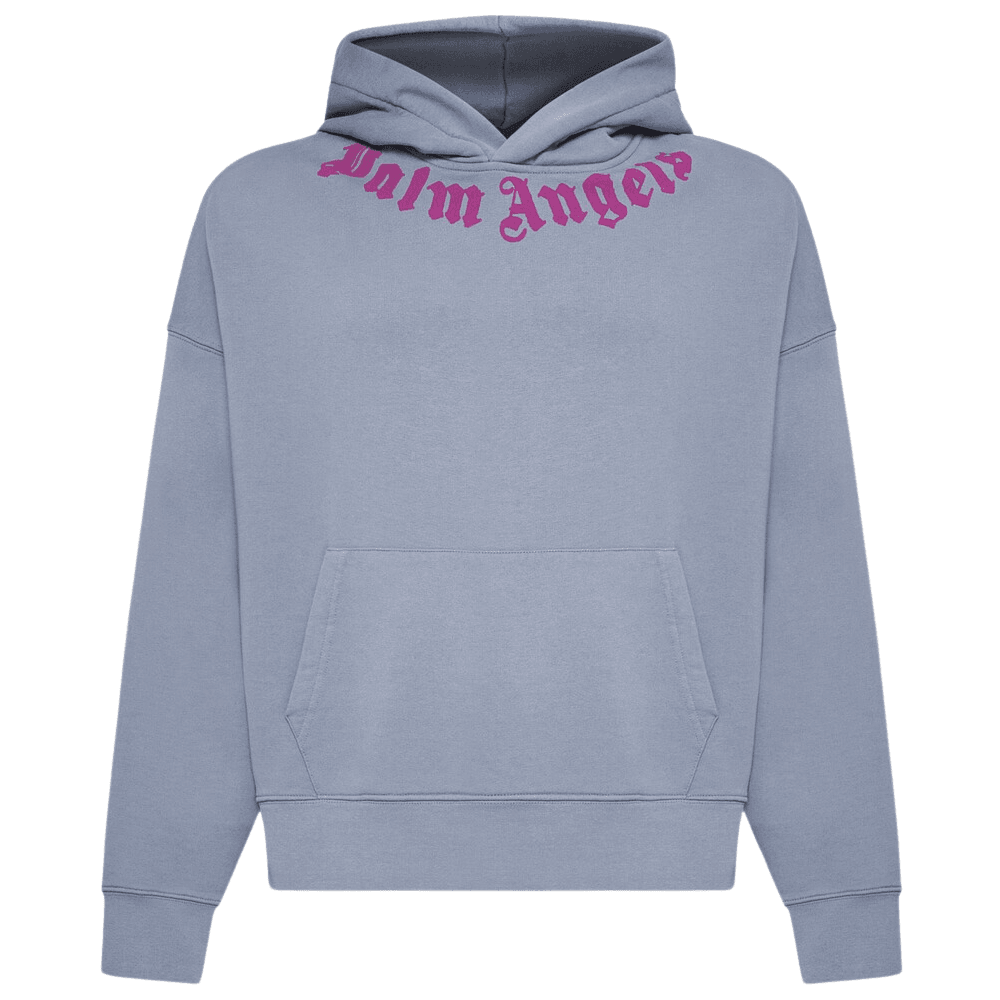 Neck Logo Blue/Pink Pullover Hoodie