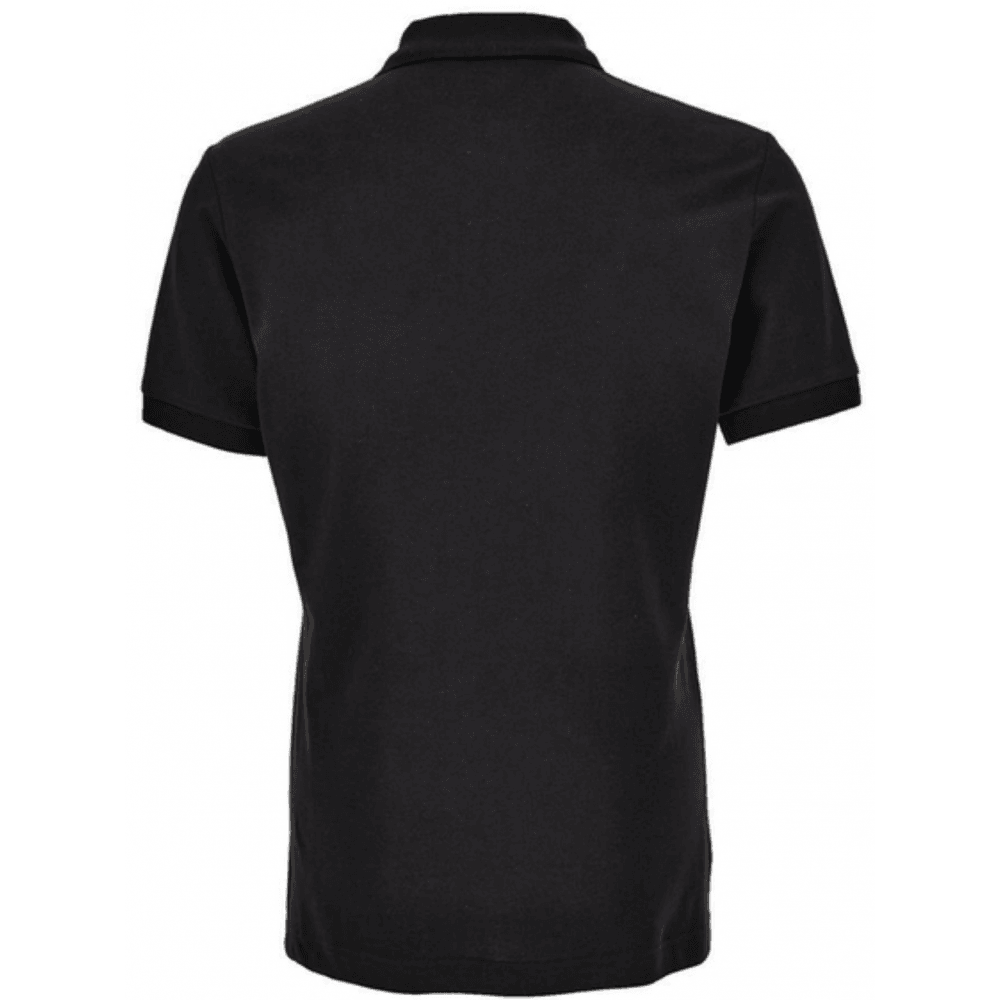 Cotton Metal Logo Black/Gold Polo Shirt