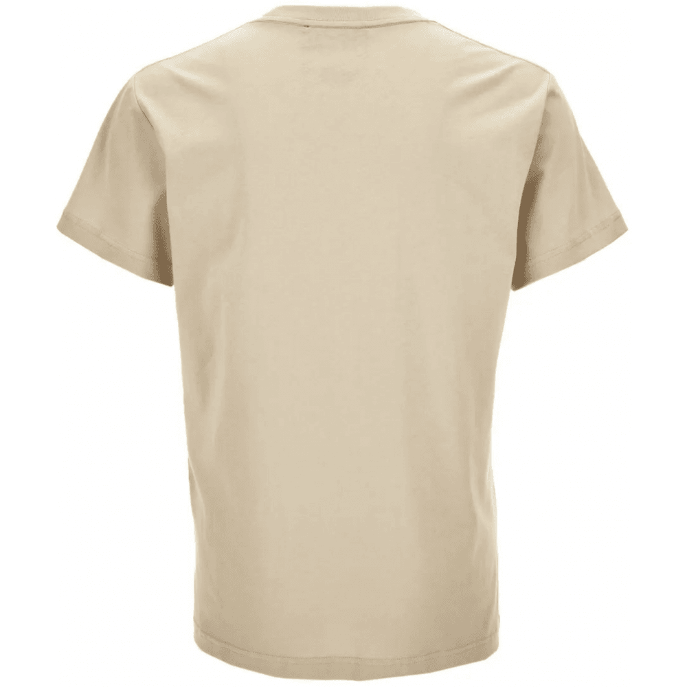 Cotton Floral Logo Beige T-Shirt