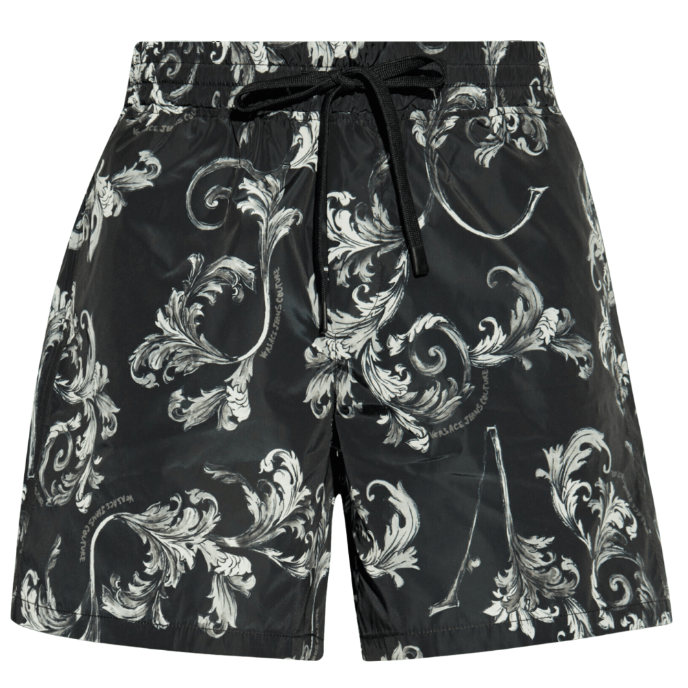 Nylon Baroque All Over Black Shorts