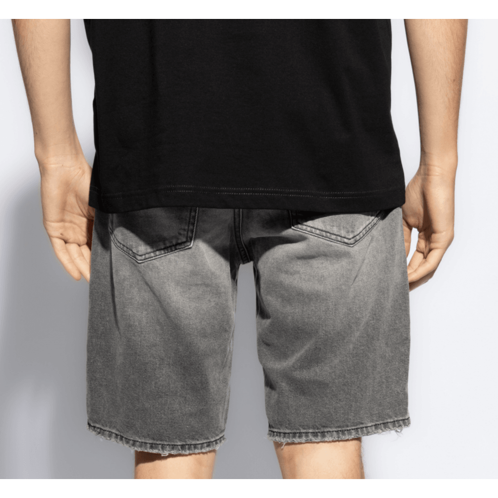 D-FIN Grey Denim Shorts
