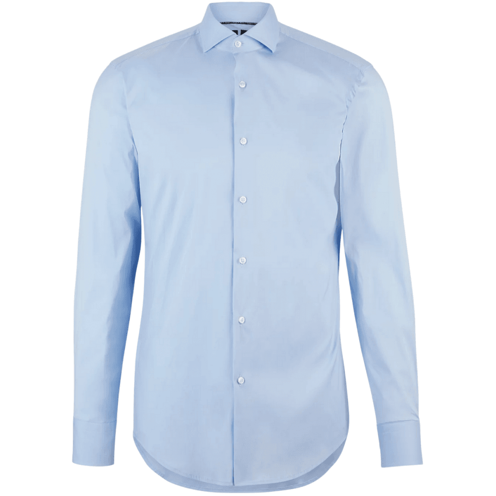 P-Hank-Spread Slim Fit Light Blue Shirt