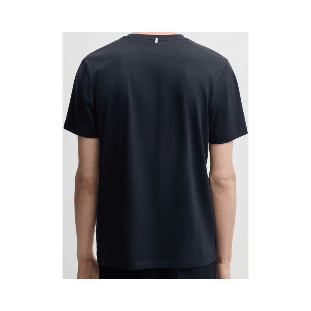 Tessler 150 Slim Fit Navy T-Shirt