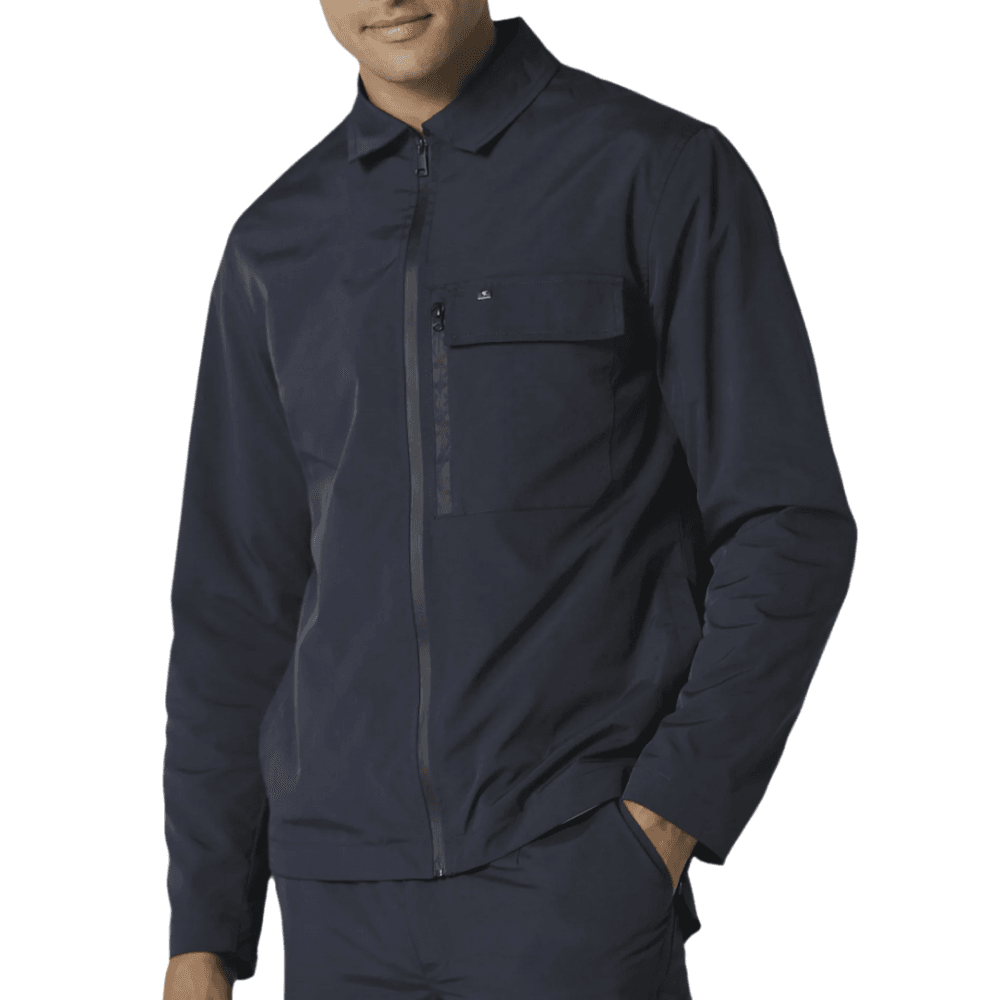 Fitton Nylon Navy Overshirt Jacket