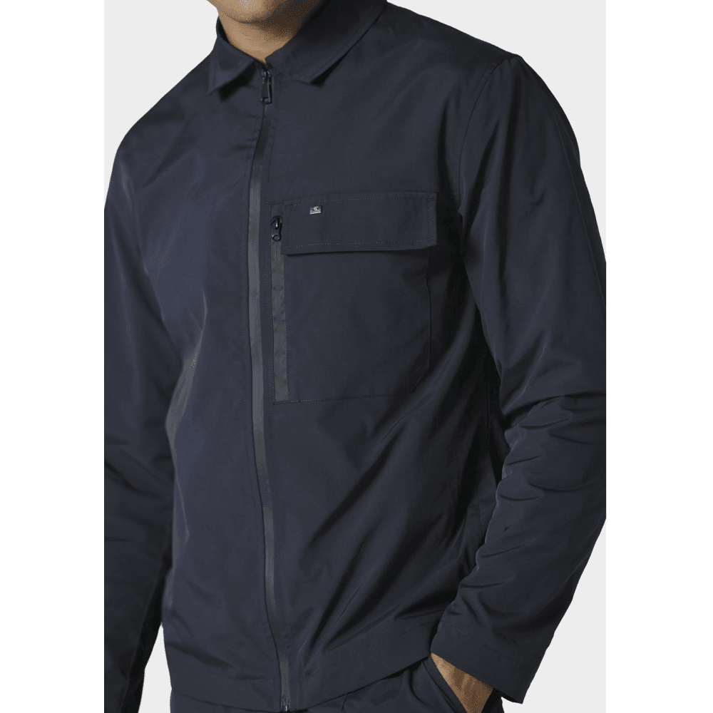 Fitton Nylon Navy Overshirt Jacket