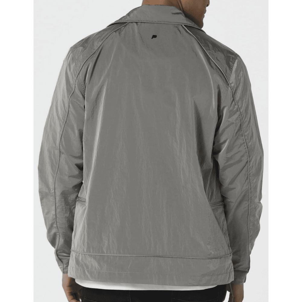 Leemore Nylon Slate Grey Overshirt Jacket